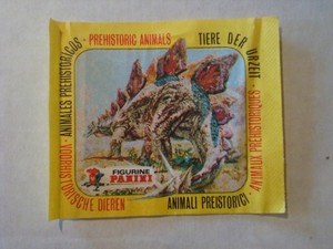 Vintage Panini Dinosaurs Prehistoric Animals Album Stickers WAX PACK Italy- RARE
