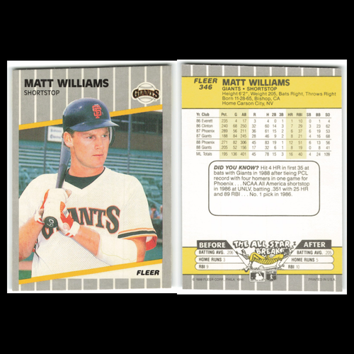 Lot 6 Rookies Baseball Cards Will Clark NM MLB Set - Picture 4 of 8