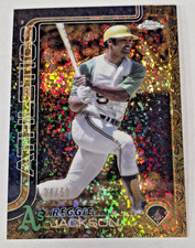 2025 Topps Gilded Gold Mini-Diamond Refractor Reggie Jackson /50 A's Yankees