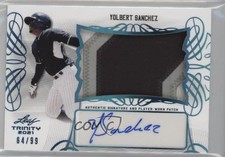2021 Leaf Trinity Patch Platinum 64/99 Yolbert Sanchez #PA-YS1 Patch Auto 0s2w