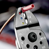 Knipex 97 21 215 Crimpzange Isolierte Kabelschuhe, Isolierte Steckverbinder 0.75