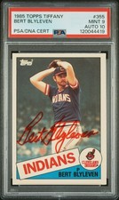 1985 Topps Tiffany #355 Bert Blyleven Auto PSA/DNA 9 Autograde 10