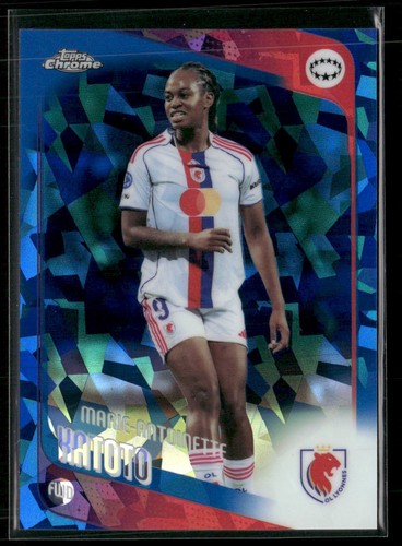 2025-26 Topps Chrome Sapphire UEFA Womens Soccer Marie-Antoinette Katoto 98 Base