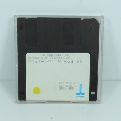 Okuma OSP-U100/E100 / OSP7030 LT10-M System Backup Floppy Disc 3.5''