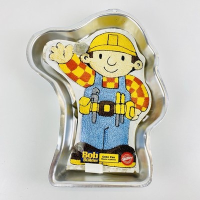 Bob der Baumeister Wilton Backform Aluminium Kuchenform 3D Cake Pan Vintage 2002