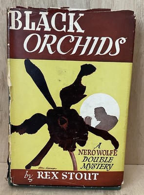 Rex Stout Mystery Book Black Orchids 1945 Tower Mystery Nero Wolfe 1st Printing