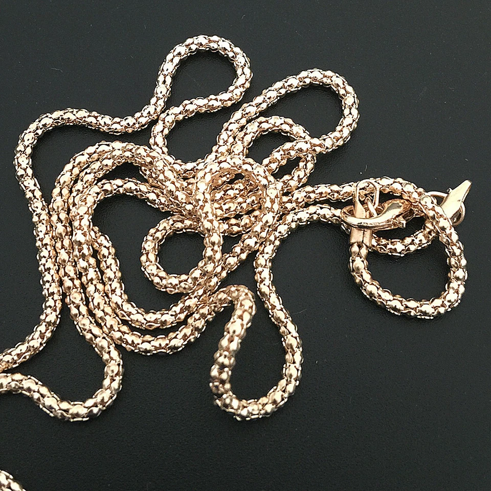 Precioso collar suéter colgante niña ópalo esmalte rosa/verde Foto 3 de 3