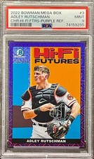 2022 Bowman Adley Rutschman /250 Purple Mojo Hi-Fi Futures Chrome #HIFI3 PSA 9