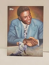 2021 Topps Game Within the Game #8 Jackie Robinson by Paul Jennis
