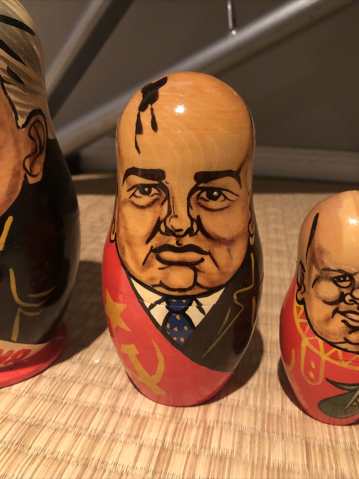 Russian nesting dolls communist leaders marx lenin stalin kruschev