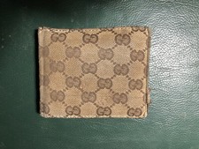 Portafoglio uomo gucci Monogram GC Ebano Marrone wallet con portamonete Original