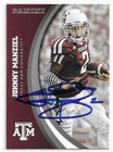 JOHNNY MANZIEL Autographed Signed 2015 Panini card #14 Texas A&M Aggies COA