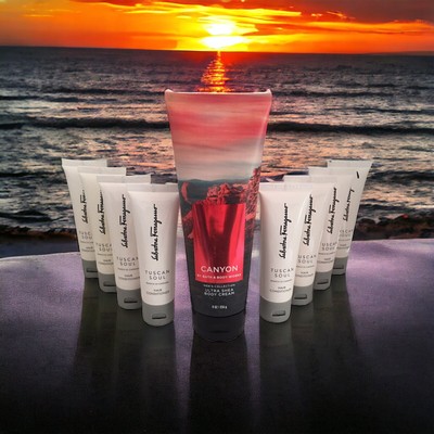Bath and Body Works Men's Body Cream and Salvatore Ferragamo Hair Conditioners