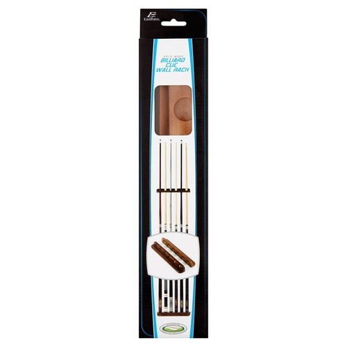 *NEW* EastPoint Sports Wood Billiard Cue Stick Wall Rack, Holds 6 (1-1-01258) - Picture 6 of 6