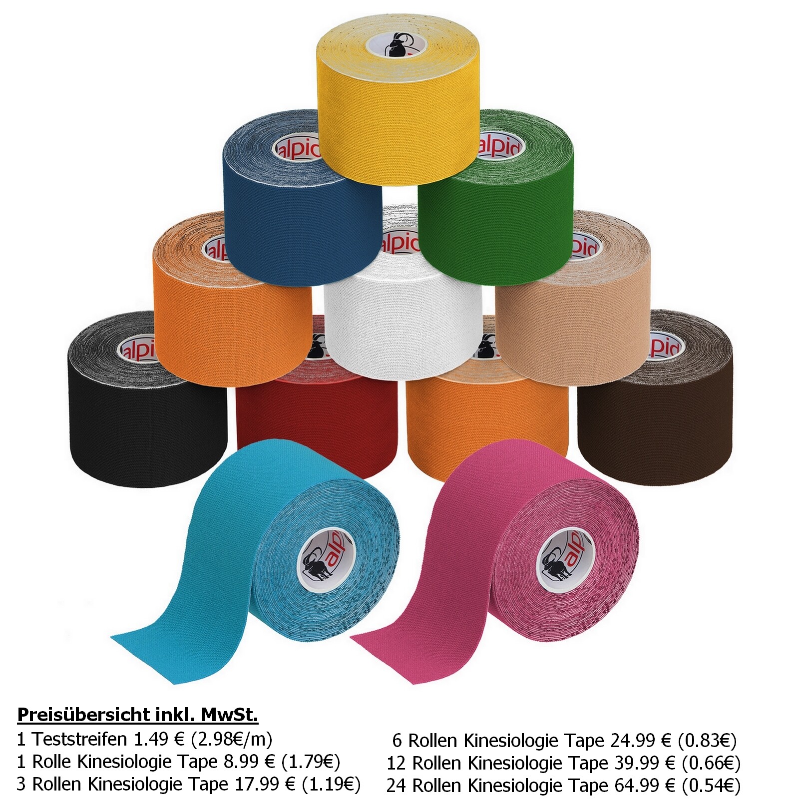 LisaCare Rotolo Di Cerotto Adesivo Colorato - Cerotto Elastico