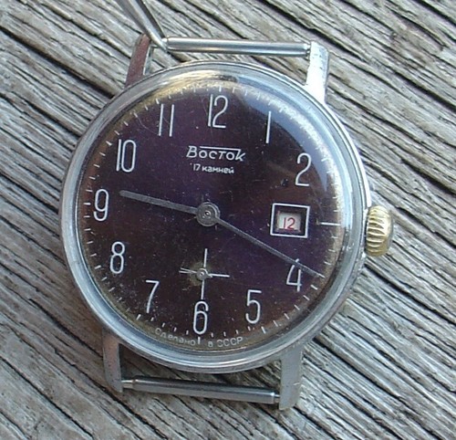 VINTAGE BIG SOVIET VOSTOK 2605 watch Calendar SERVICED - Picture 3 of 17