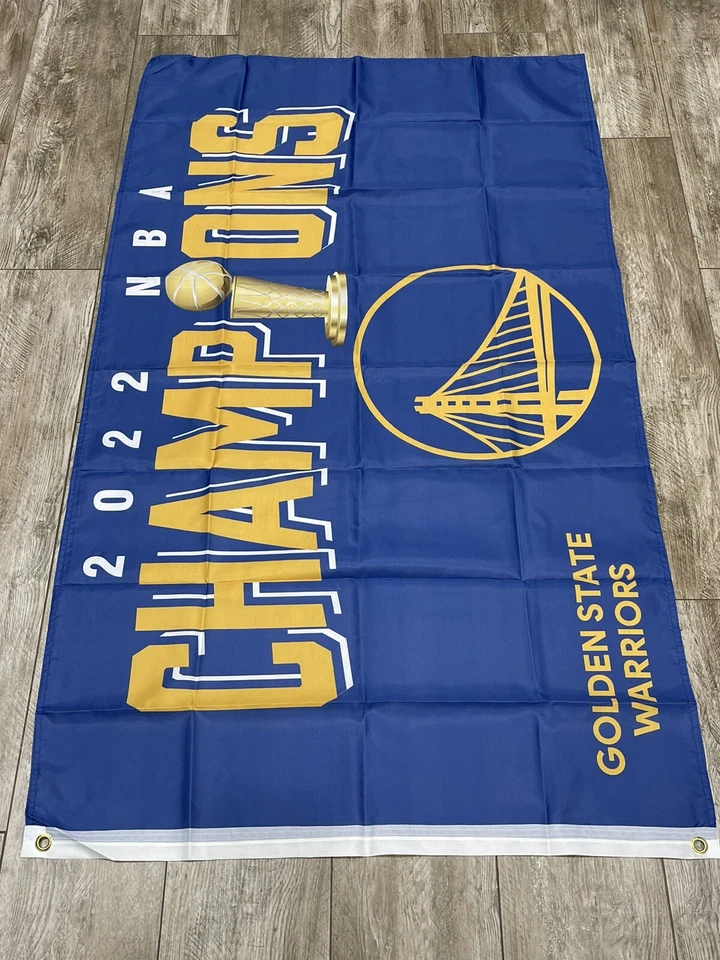 Golden State Warriors 2022 CHAMPIONS 3x5 Ft Banner Flag 2022 Playoffs The Finals - Image 3 of 3