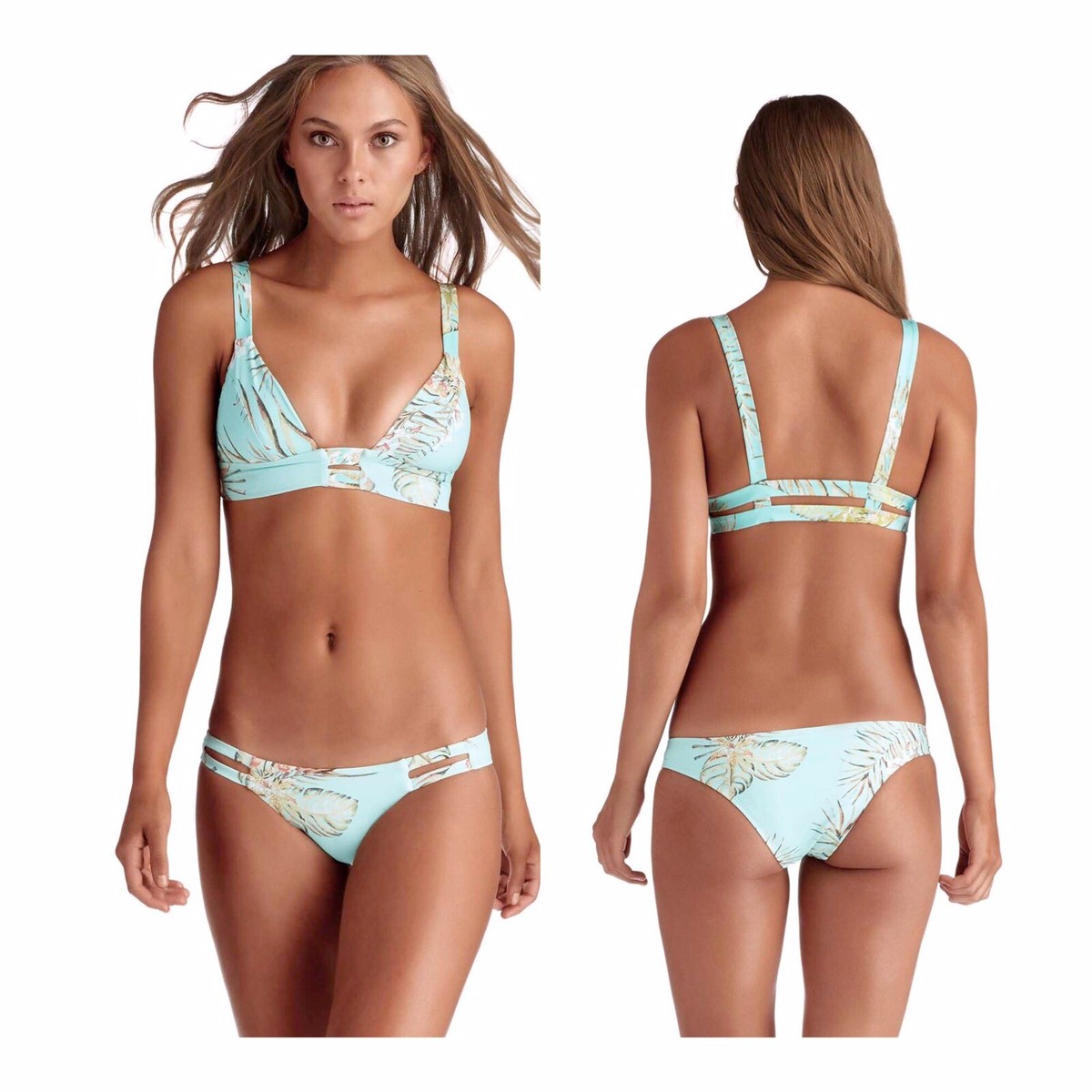 NWT $228 Vitamin A Blue Lagoon Sz 12 Neutra Top & Sz 8 Bottom | eBay
