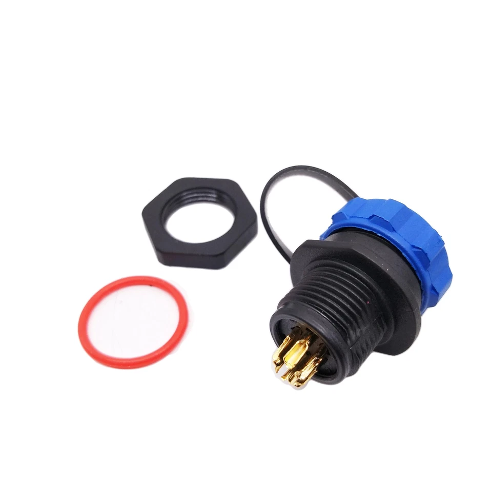 US Stock 6 Pins Waterproof IP68 Aviation Cable Circular Connector Panel Mount - Image 4 of 4