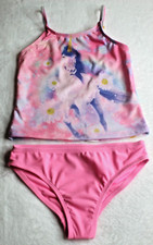 Wonder Nation Girl's Unicorn Tankini Swimsuit UPF 50 Size S 6-6X 