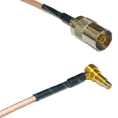 RG316 DVB TV Pal Female to MS-156 MALE ANGLE RF Cable Rapid-SHIP LOT