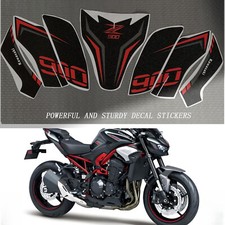  Per Kawasaki Z900 Z900SE 17-23 Adesivo Tampone Serbatoio Laterale Rosso Decalcomania Ginocchiera