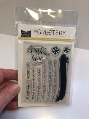 The Greetery  Christmas Time Sentiments Stamps & Dies