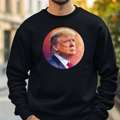 Trump Polygonal Sweatshirt Cosy and Perfect for Any Occasion S to 4XL