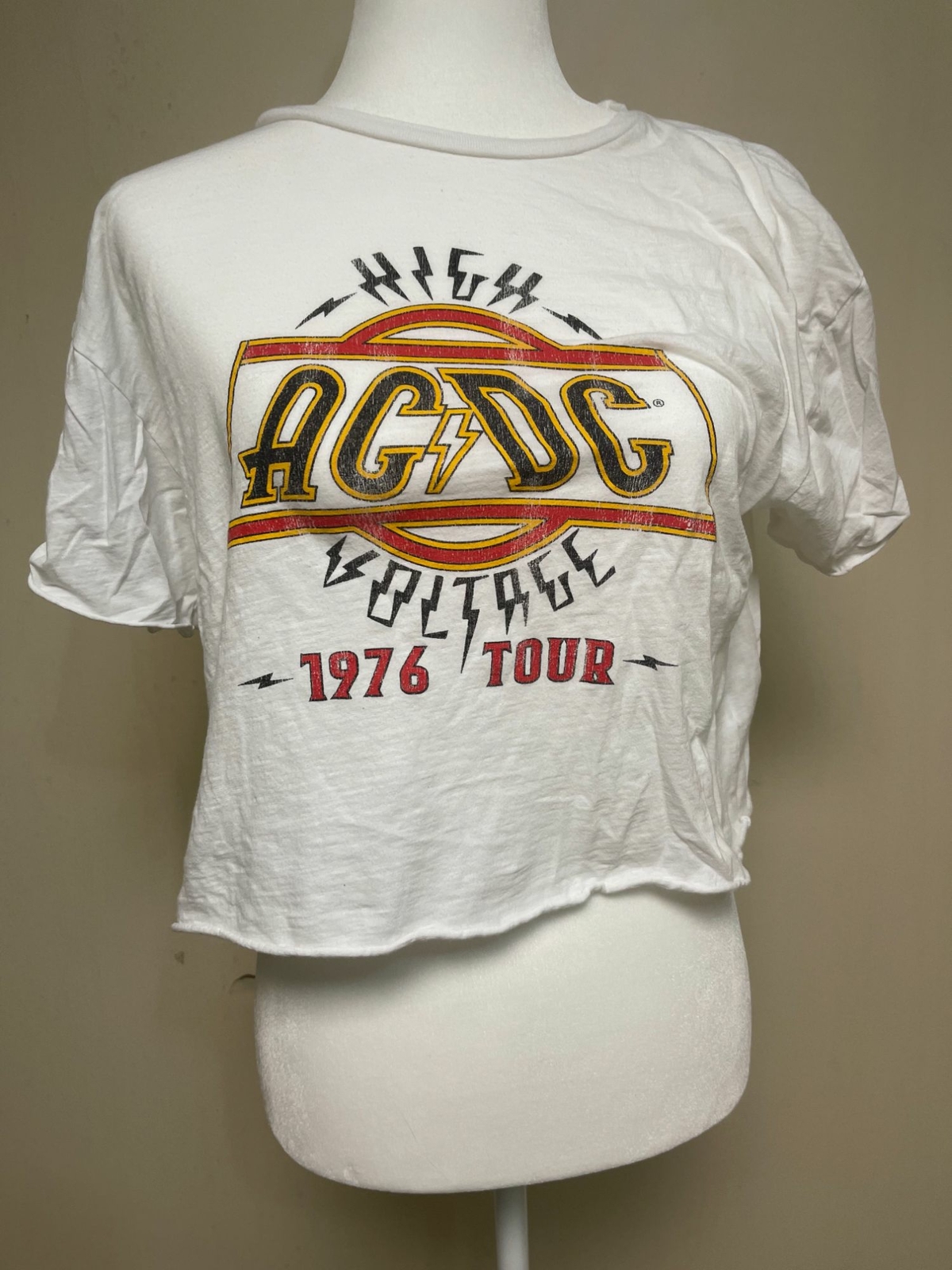 ORIGINAL RETRO BRAND ACDC High Voltage Raw Edge Vinta… - Gem