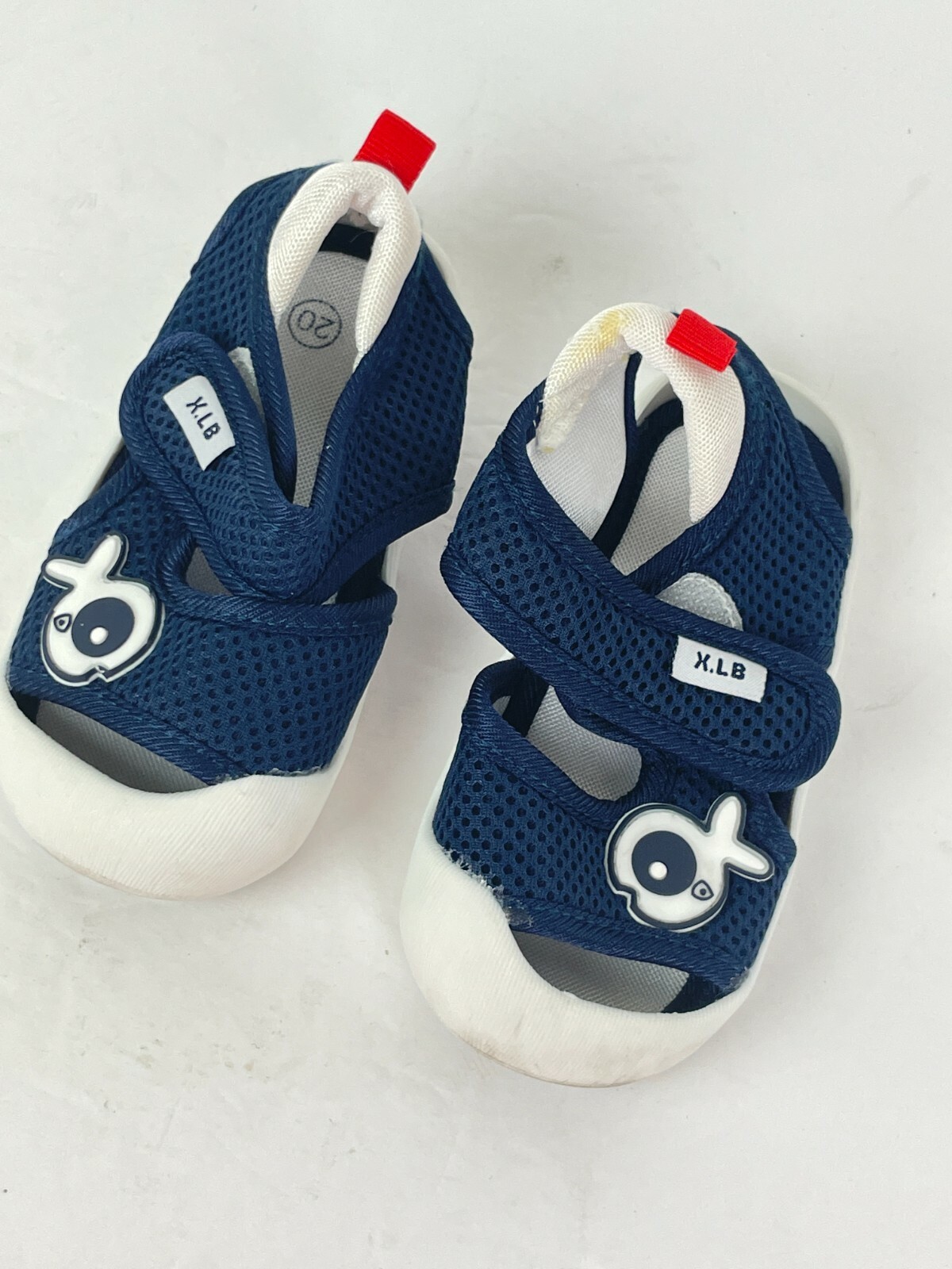 Toddler Boys Size 7 Dark Blue Breathable Mesh Rubber Sole Summer First Walkers