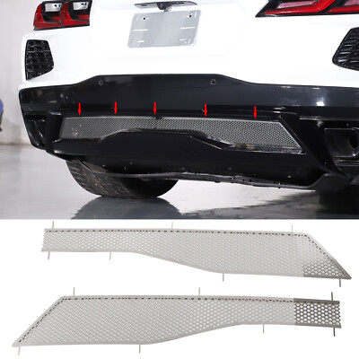 Stainless Steel Rear Screen Overlay Plate  Fits Corvette C8 Stingray 2020-2026