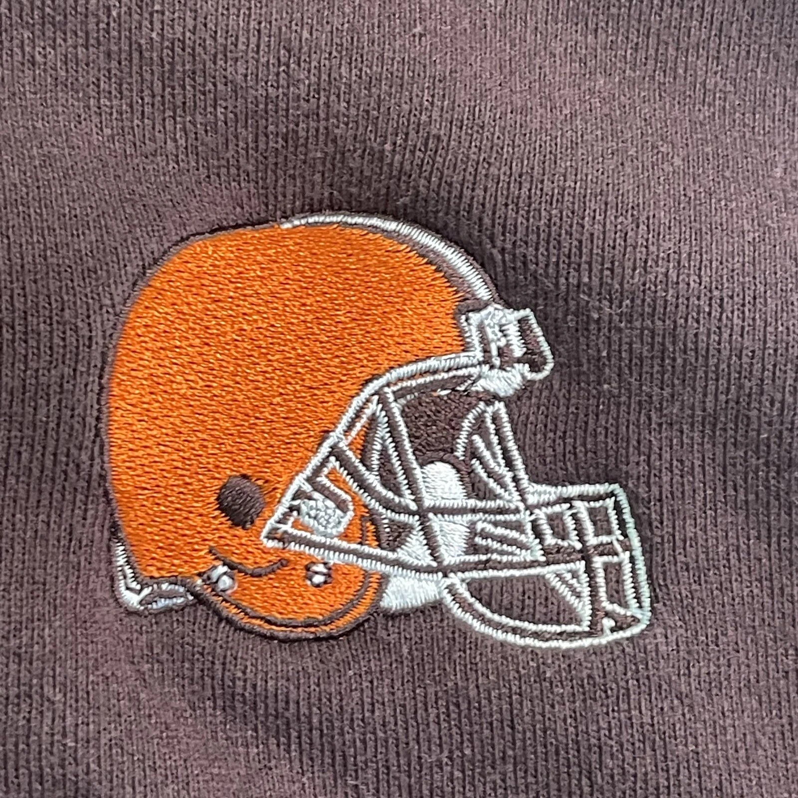 VETEMENTS Felpa con cappuccio e zip intera NFL Team Apparel Cleveland Browns ragazza media 10 12