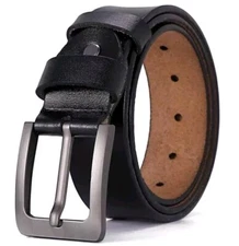 Men’s Belts, 100% Genuine Leather Casual Dress Jeans, Casual, Formal, Work Wear