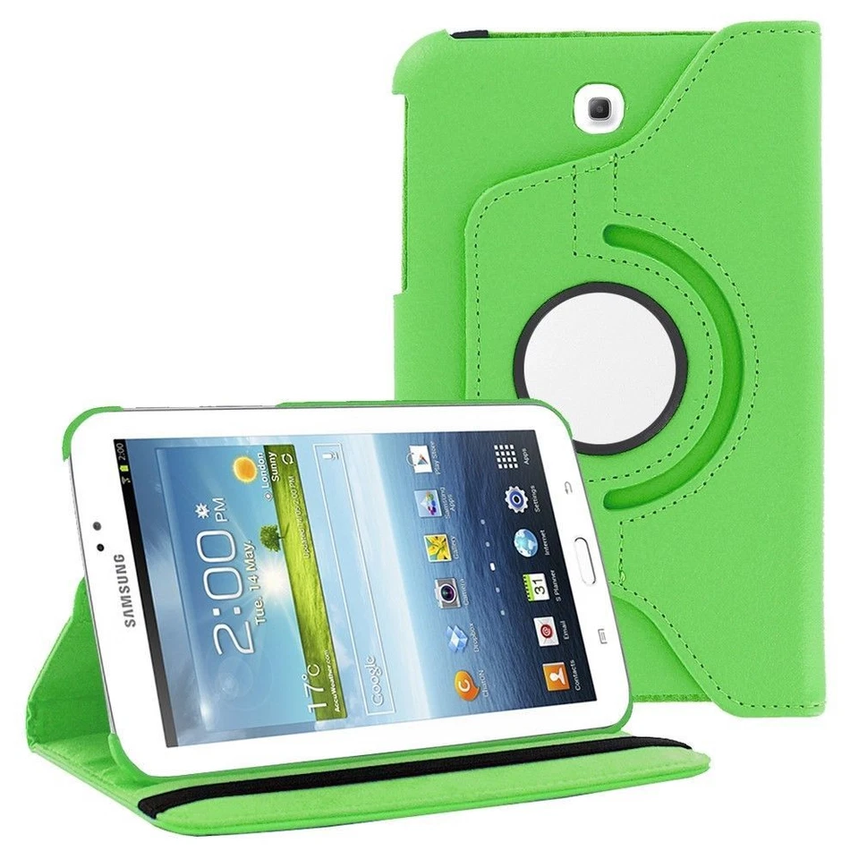 Funda de cuero inteligente giratoria 360 con soporte para Samsung Tab 4 4th 7.0 7" Foto 4 de 4