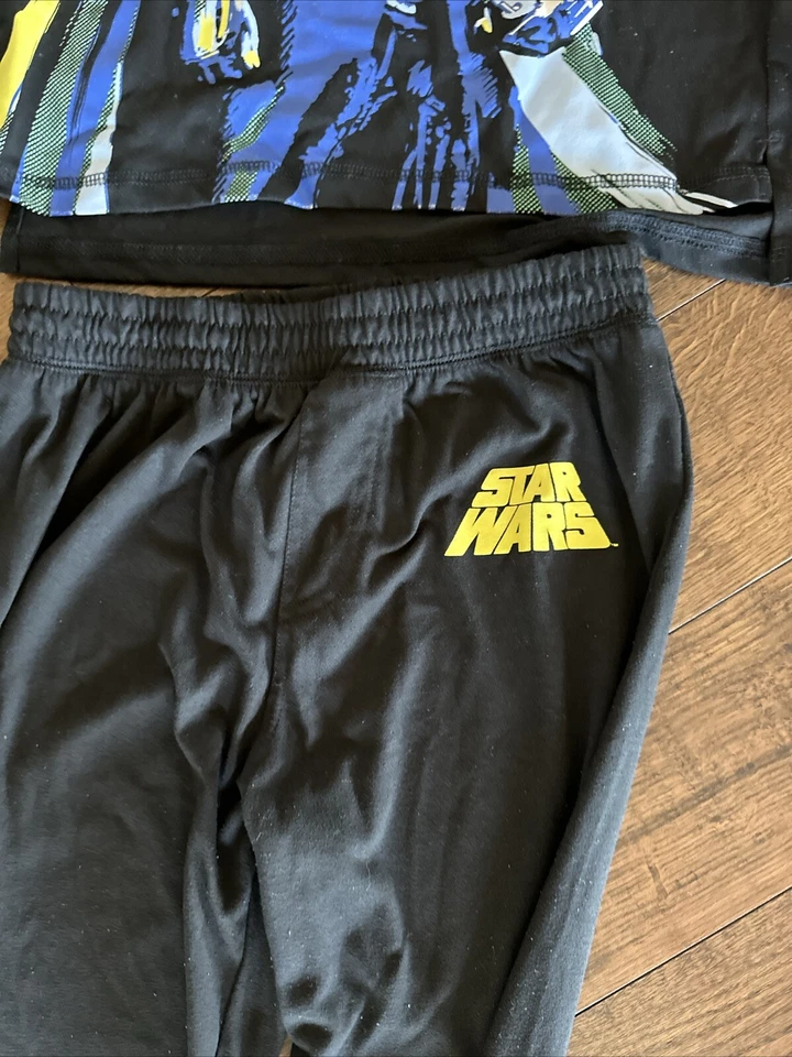 Lote 4 Pijamas Gap Quad Youth Boys Darth Vader Sharks Tamanho 12 - Imagem 3 de 4