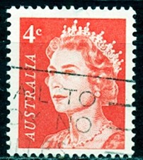 TIMBRE  AUSTRALIE   ELISABETH II   OBLITERE