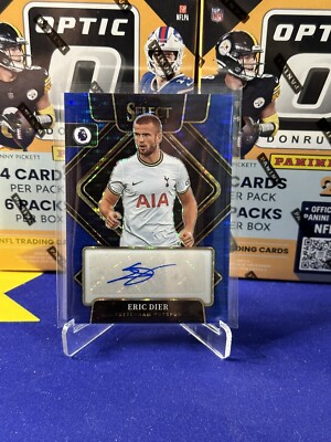2022-23 Panini EPL Select Eric Dier Blue Pulsar Autograph 