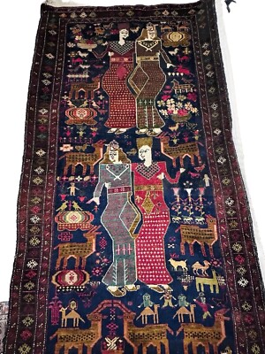 ペルシャ 手作り ナイン トルクメン絨毯 215cm x 310cm ペルシャ