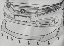 CARBON paint Frontspoiler front splitter Passend für MITSUBISHI Outlander diffus