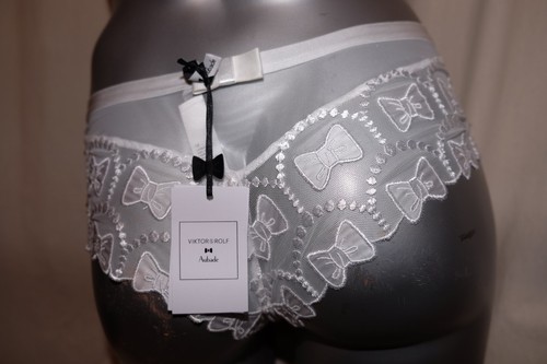 AUBADE ~ VIKTOR & ROLF Boxershorts Panty BOW COLLECTION OC70 weiß NEU - Picture 2 of 2