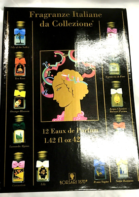 Borsari 1870 ITALIAN FRAGRANCE COLLECTION 12 x 0.12 oz Eau De
