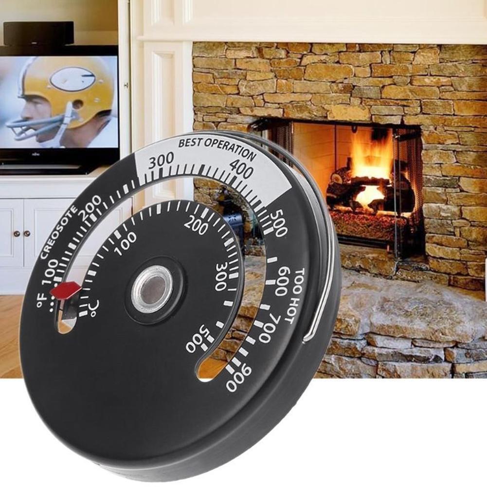 Stove Thermometer Gauge For Fireplace Wood Burner Heat Pipe.m Log Flue |  eBay