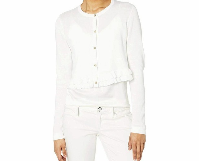 white cotton cardigan