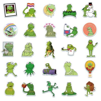KERMIT the FROG Stickers ~ Laptop Guitar Water Bottle Vinyl
