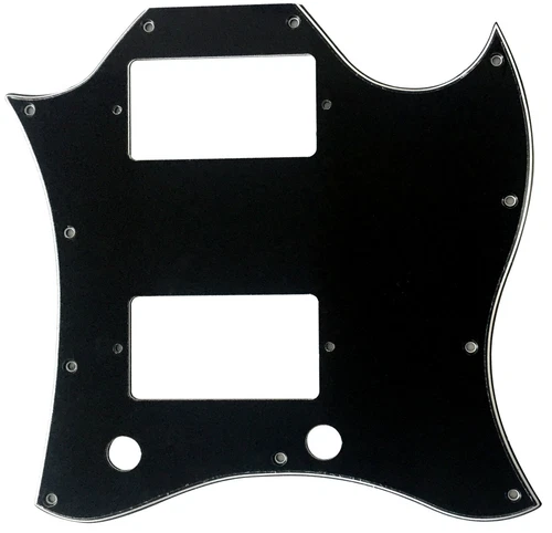 Guitar Parts For Gibson US SG Standard Full Face Guitar Pickguard 3 Ply Black