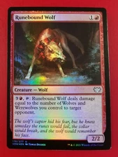 1x Runebound Wolf | FOIL | Innistrad Crimson Vow | MTG Magic Cards