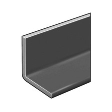 FIBERGRATE 870400 Angle,ISOFR,Gray,1/8 Th,1 x1 In Leg,5 Ft 4ATH7