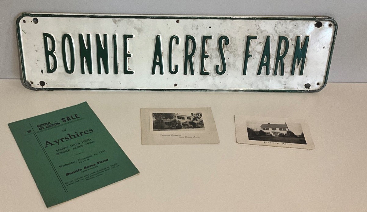 Vintage Bonnie Acres Farm Nampa Idaho Sign Murray Copenhaver 1945 Ayrshire Lot