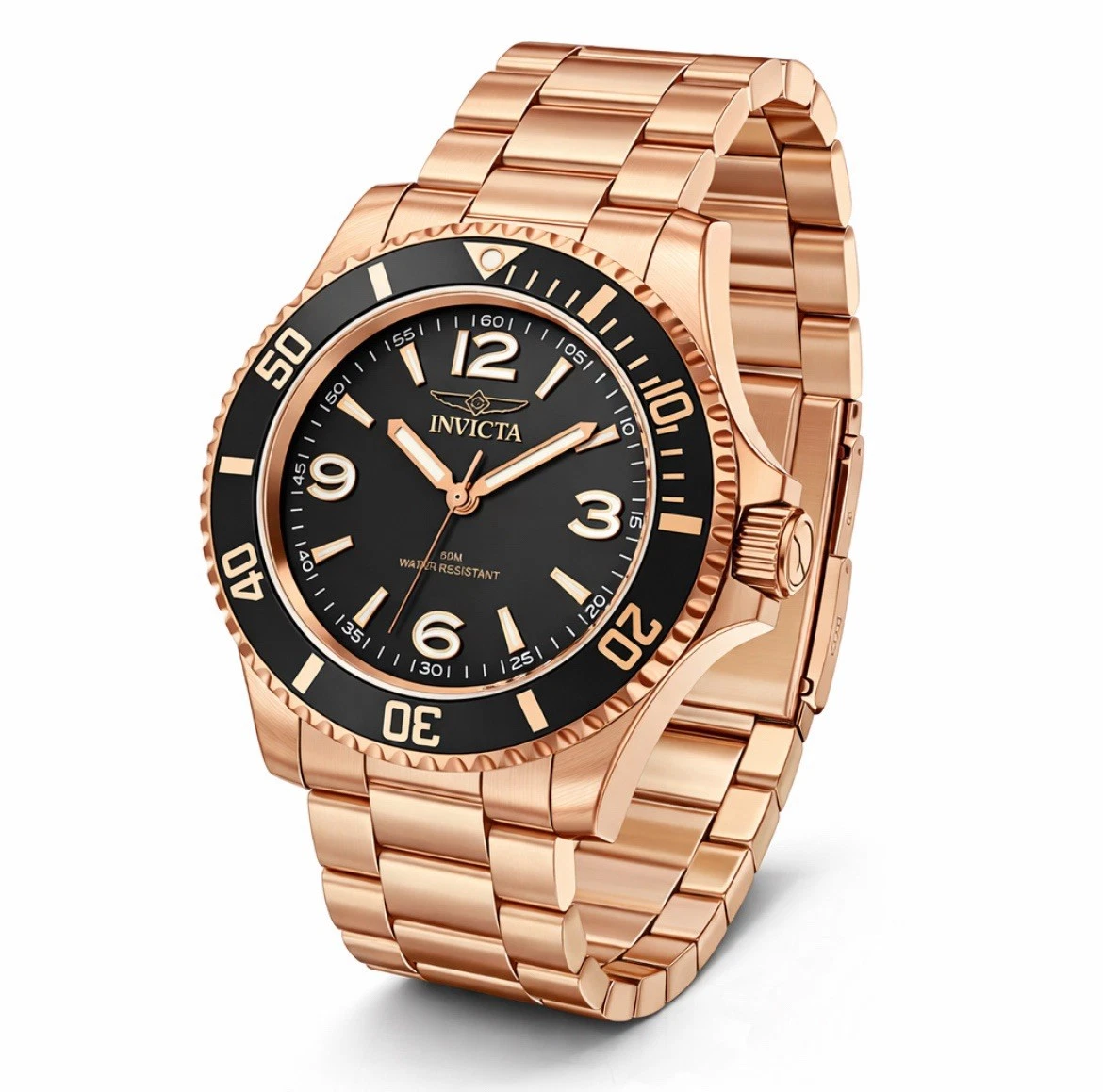 Invicta Wristwatch 69149 Roman Numeral‎ Rose Gold Black Dial OS Rose Gold Invicta Specialty Women main image 4