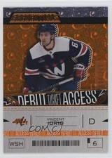 2023 Upper Deck Credentials Debut Ticket Access Orange /249 Vincent Iorio 1f9q